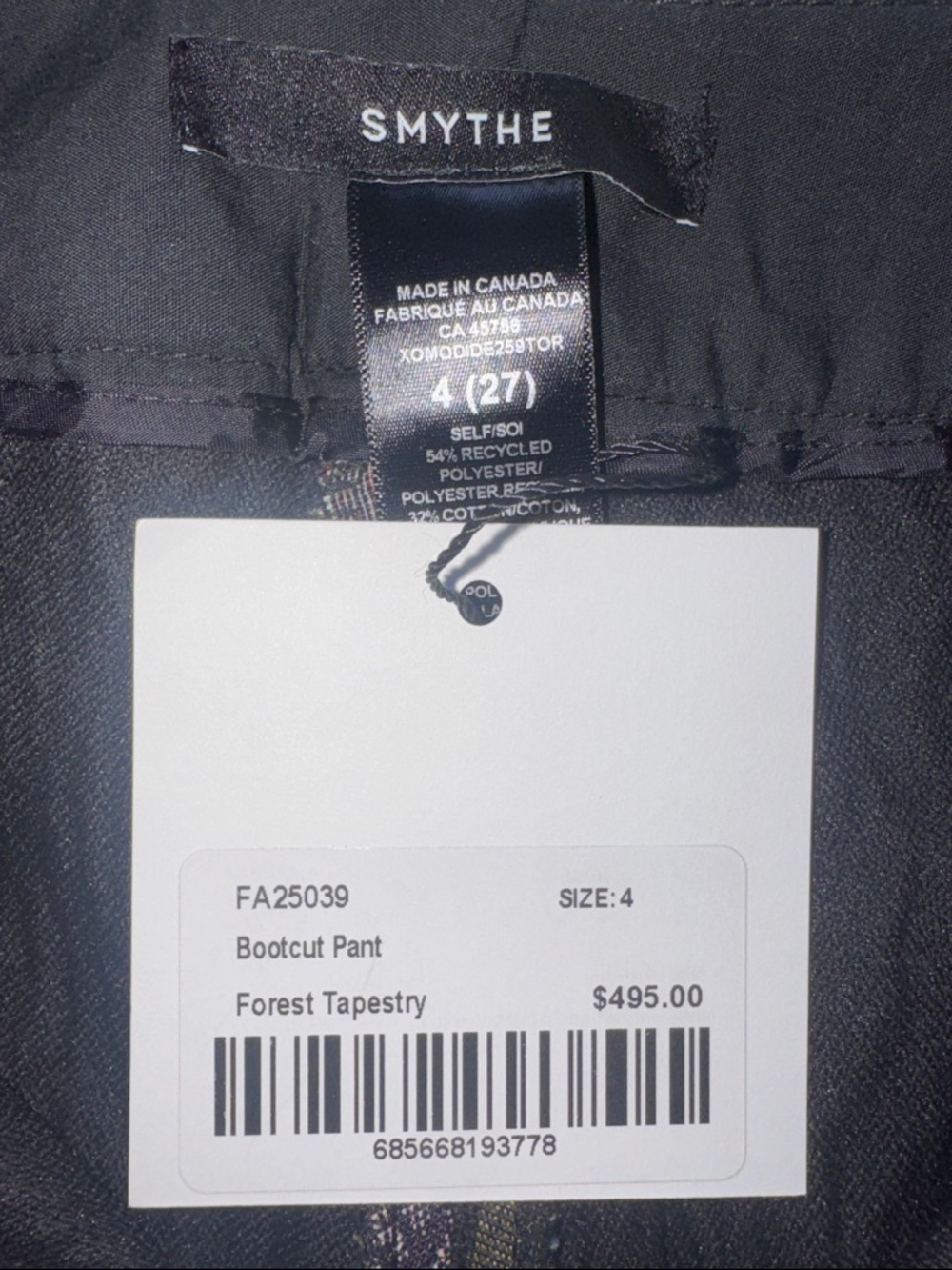 Smythe Bootcut Pant Forest Tapestry Size 4 (27) - Picture 12 of 16